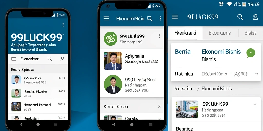 Tampilan antarmuka 99LUCK99 untuk berita Ekonomi Bisnis yang informatif.