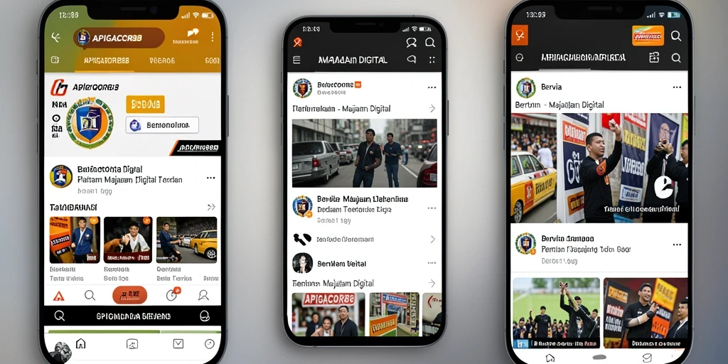 Tampilan antarmuka aplikasi APIGACOR88 yang menarik dan informatif.