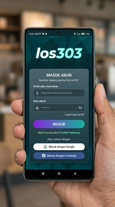 Tampilan halaman login los303